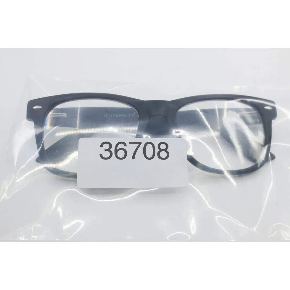 University Capri Eyeglasses Matte Black Wayfarer Frames 52-20-145 36708